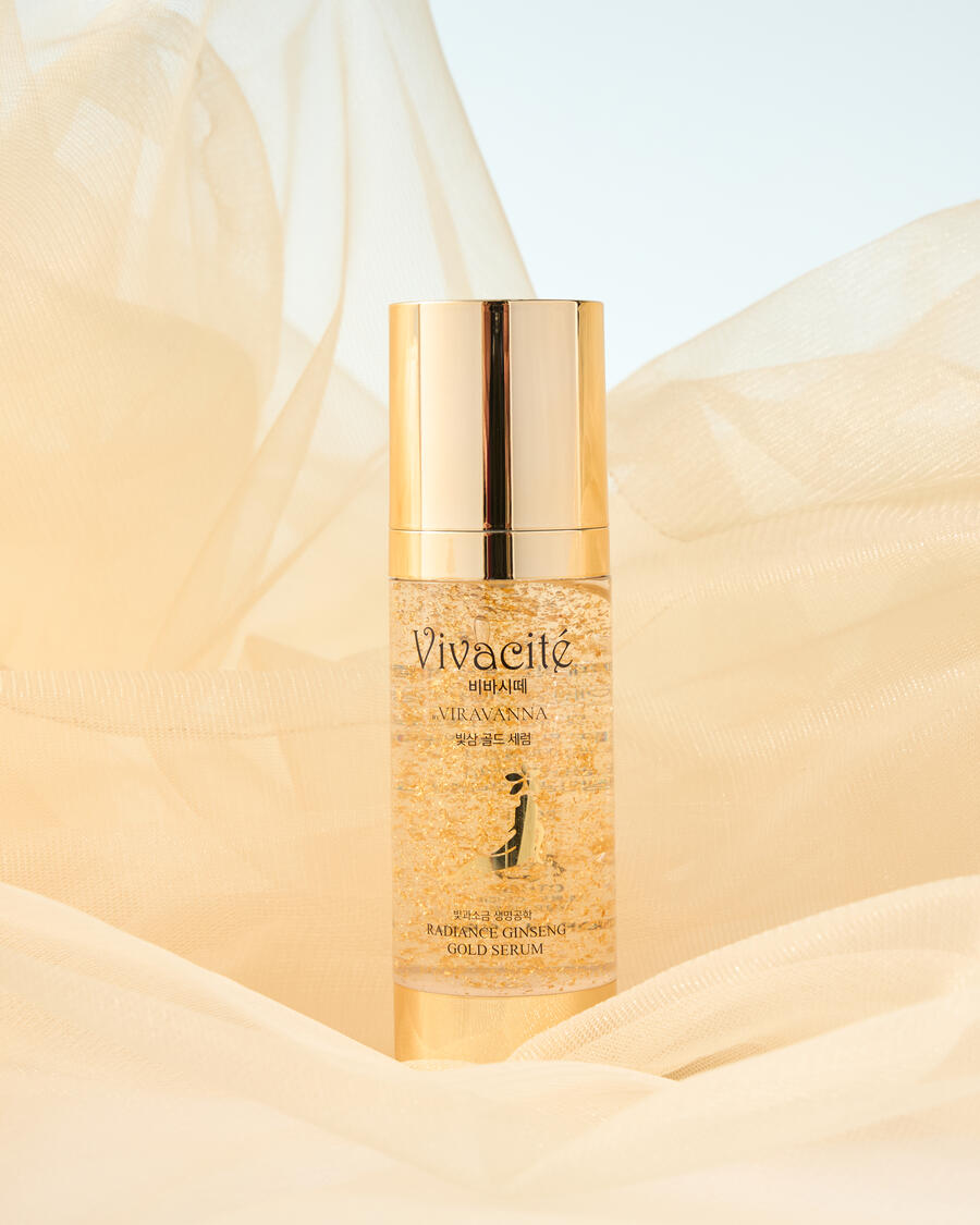 Radiance Ginseng Gold Serum, silk